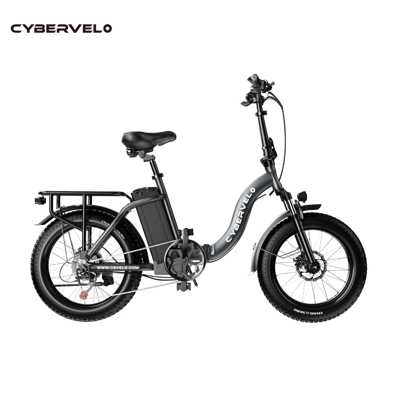 Cybervelo MARS700 1000W 20AH Removable Battery, Folding Electric Bike, 30MPH 100 Miles Max Range E-Bike for Adults, 20" Fat Tire