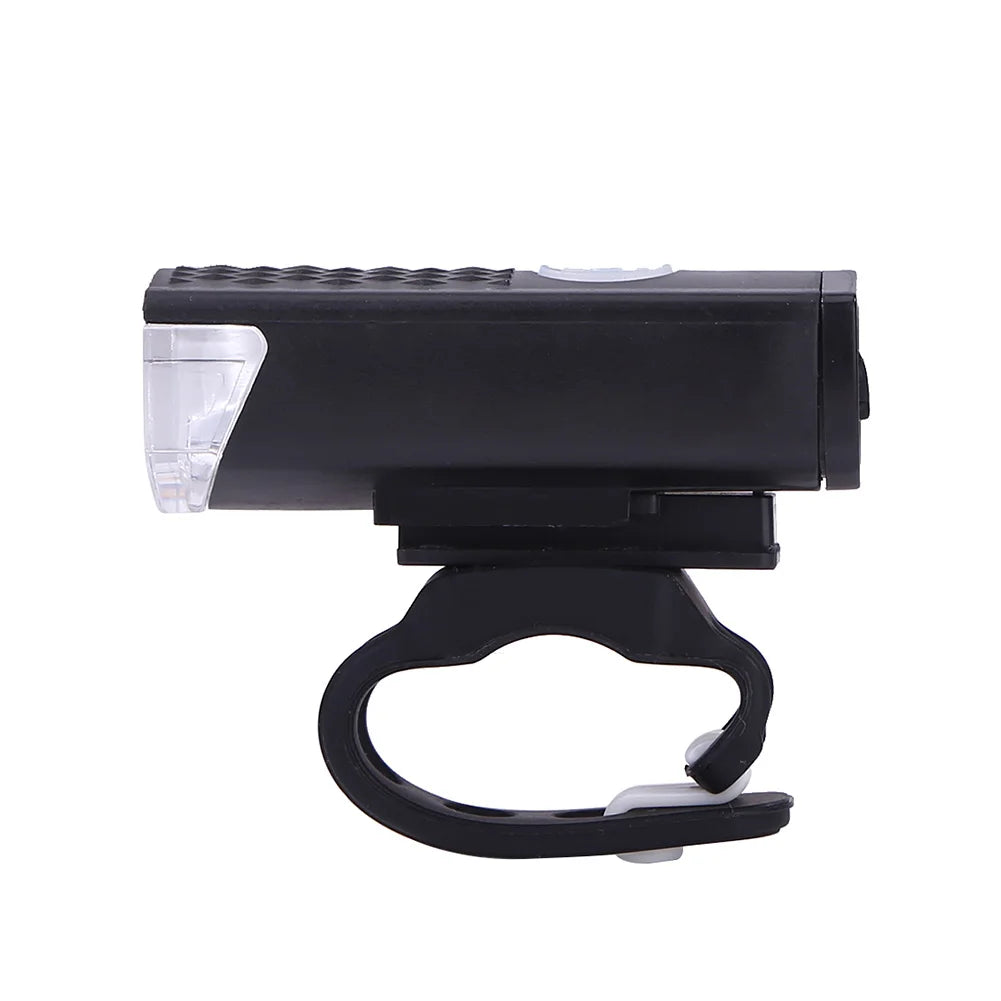 Bike Headlight Taillight Bell Set LED Flashlight Lamp Waterproof with 6pcs Reflector Riding Cycling Light Bicycle Accessories