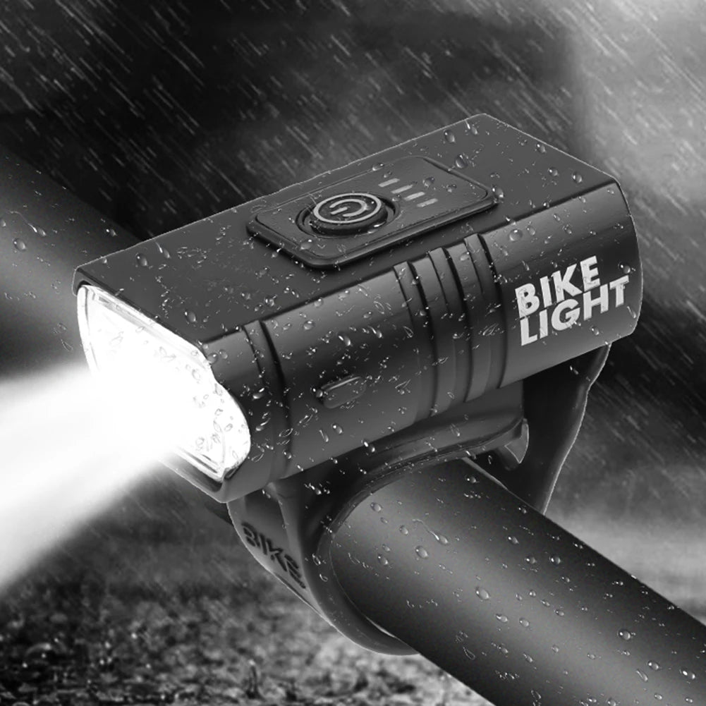 Aluminum Alloy LED Lamp 10W 800LM 6 Modes Power Display Bike Front Lamp Cycling Equipment for Night Cycling Lighting