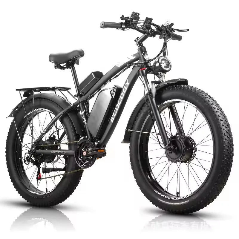 Fashionable electric bike, 2000W*2 dual motors 52V 32AH long battery life hydraulic brake stable and durable electric bicycle