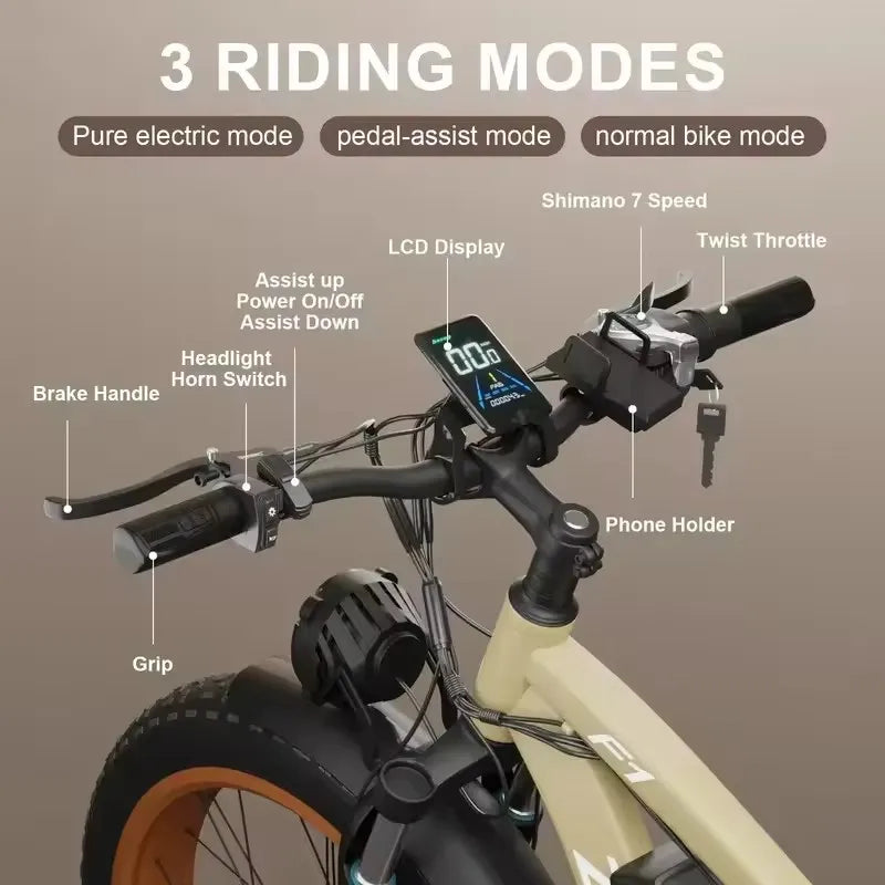 Fashionable electric bike, 2000W*2 dual motors 52V 32AH long battery life hydraulic brake stable and durable electric bicycle
