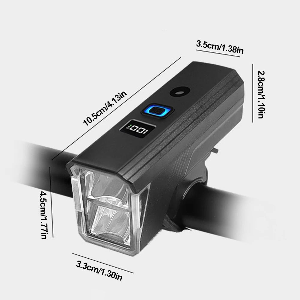 Bicycle Front Light Bicycle Light Rechargeable Bike Flashlight Automatic Sensor Bicycle Head Light Cycling Accessories