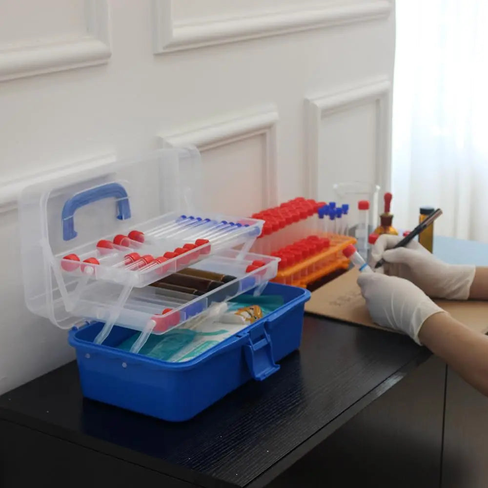 Fishing box Outdoors 2-Tray&3-Tray Tackle Box - Classic Fishing Lure Storage Organizer, Medium Portable Tackle Box