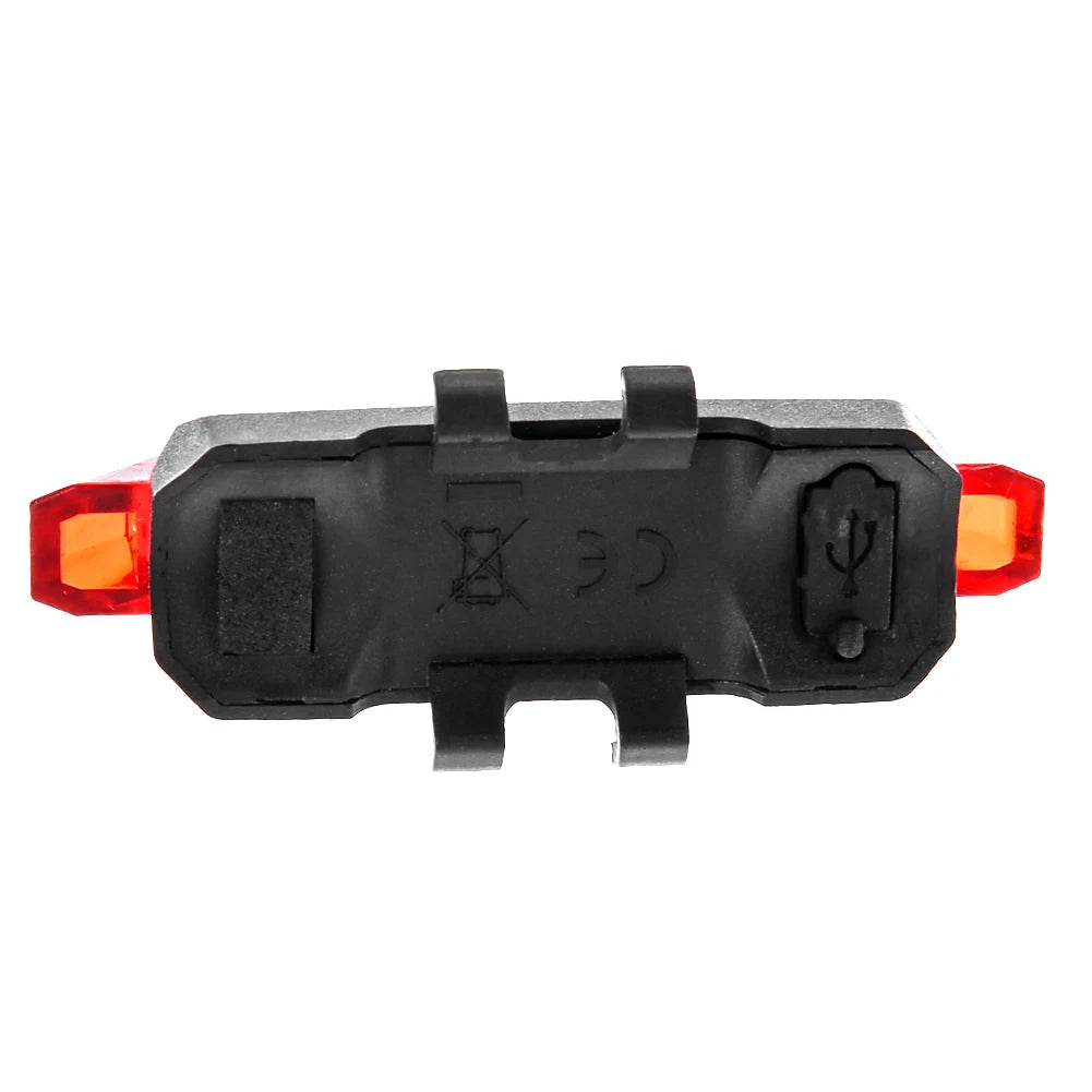 Bike Headlight Taillight Bell Set LED Flashlight Lamp Waterproof with 6pcs Reflector Riding Cycling Light Bicycle Accessories