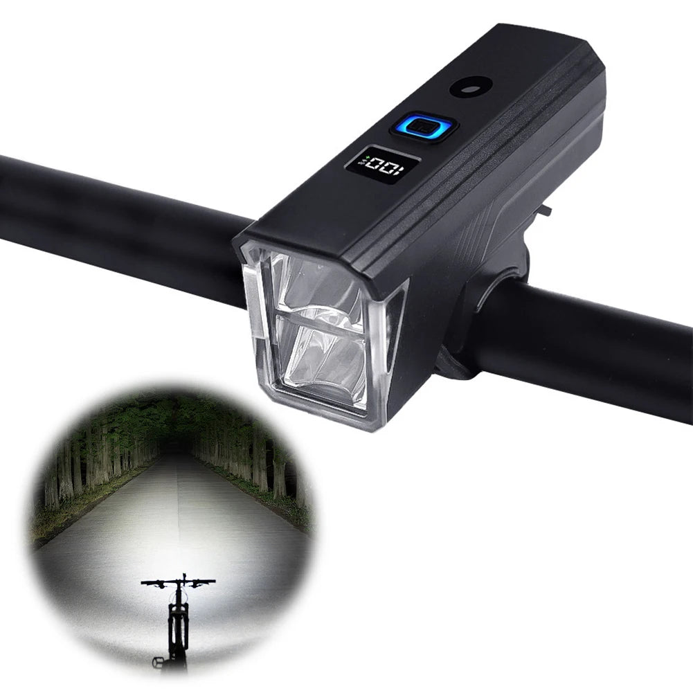 Bicycle Front Light Bicycle Light Rechargeable Bike Flashlight Automatic Sensor Bicycle Head Light Cycling Accessories