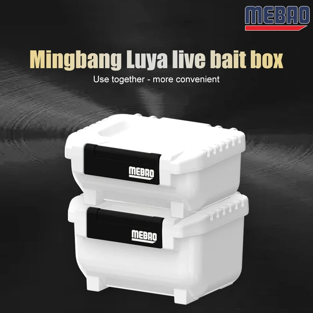 MEBAO Live Bait Storage Box Multi-function Plastic Fishing Live Bait Box Detachable for Outdoor Fishing Accessories
