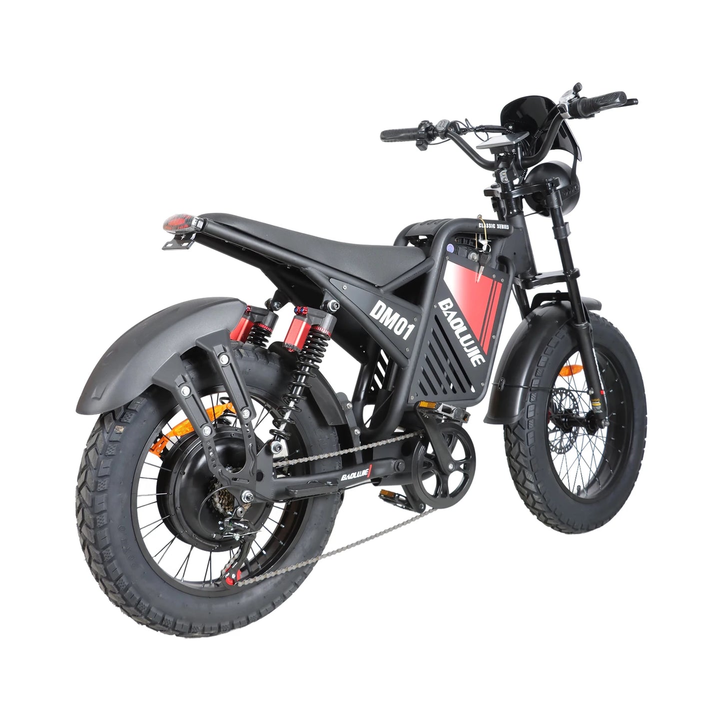 BAOLUJIE DM01 Motor Electric Bicycle 60V 30AH Battery Max Speed 42 MPH Electric Bike E-Bike Electric Motorcycle【1 Year Warranty】