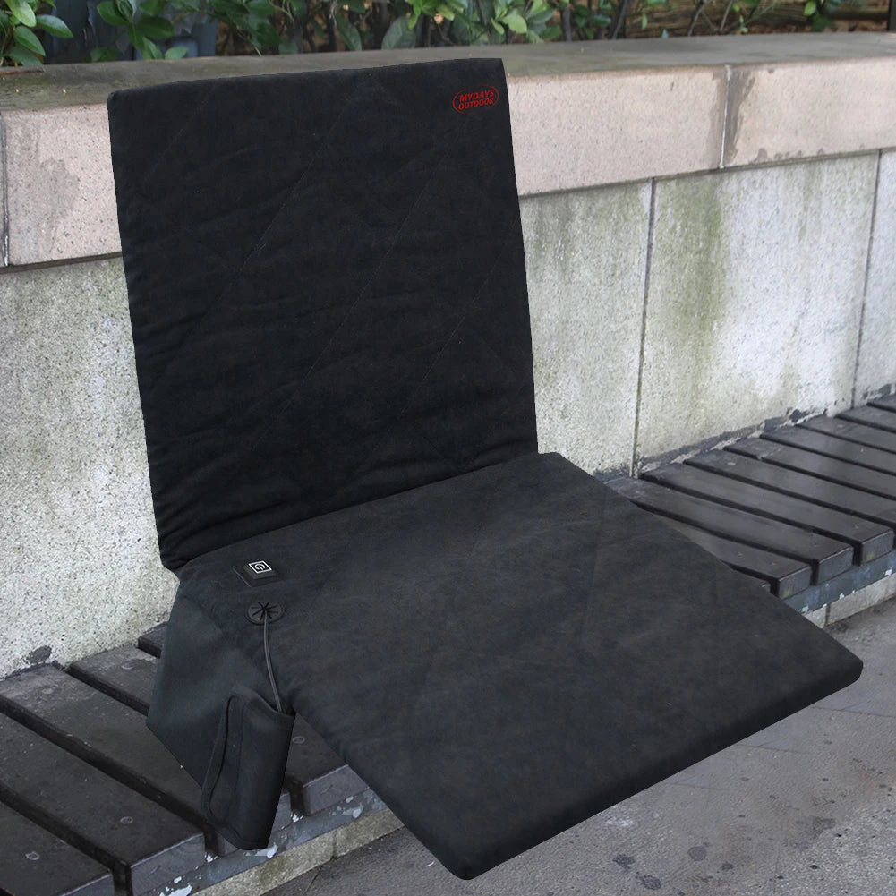 Outdoor Heated Seat Cushion 3 Adjustable Temperature with Pocket Quick-Heating For Car, Home, Winter Outdoor Stadium Fishing