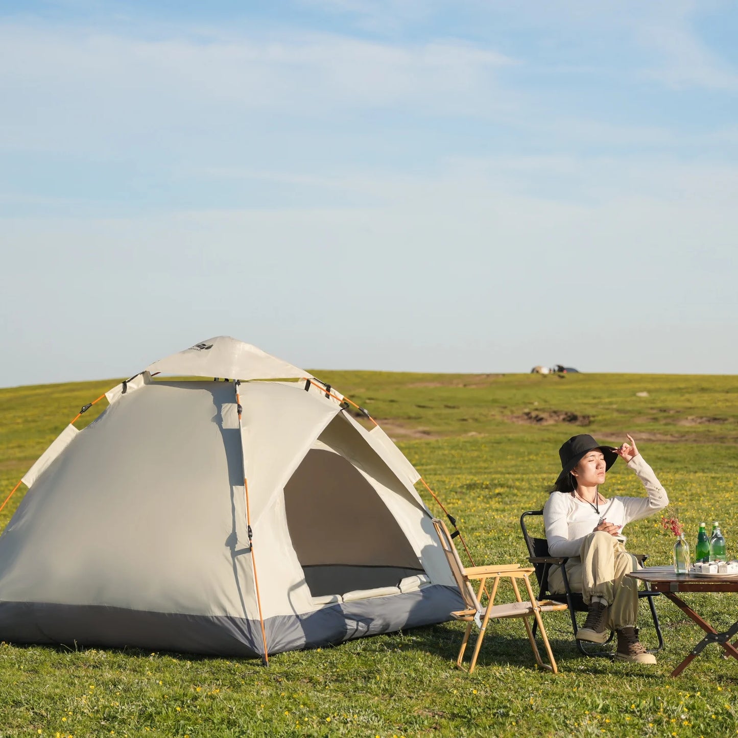 2-4 Person Camping Windproof Tents, Easy To Set Up, lightweight Camping Tent,Carpa,Suitable For Family Travel, Outdoor Camping