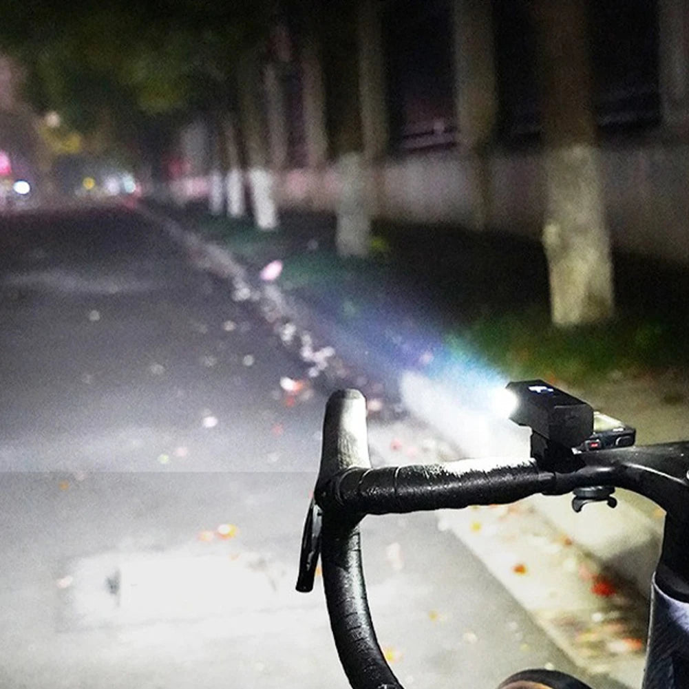 Bicycle Front Light Bicycle Light Rechargeable Bike Flashlight Automatic Sensor Bicycle Head Light Cycling Accessories